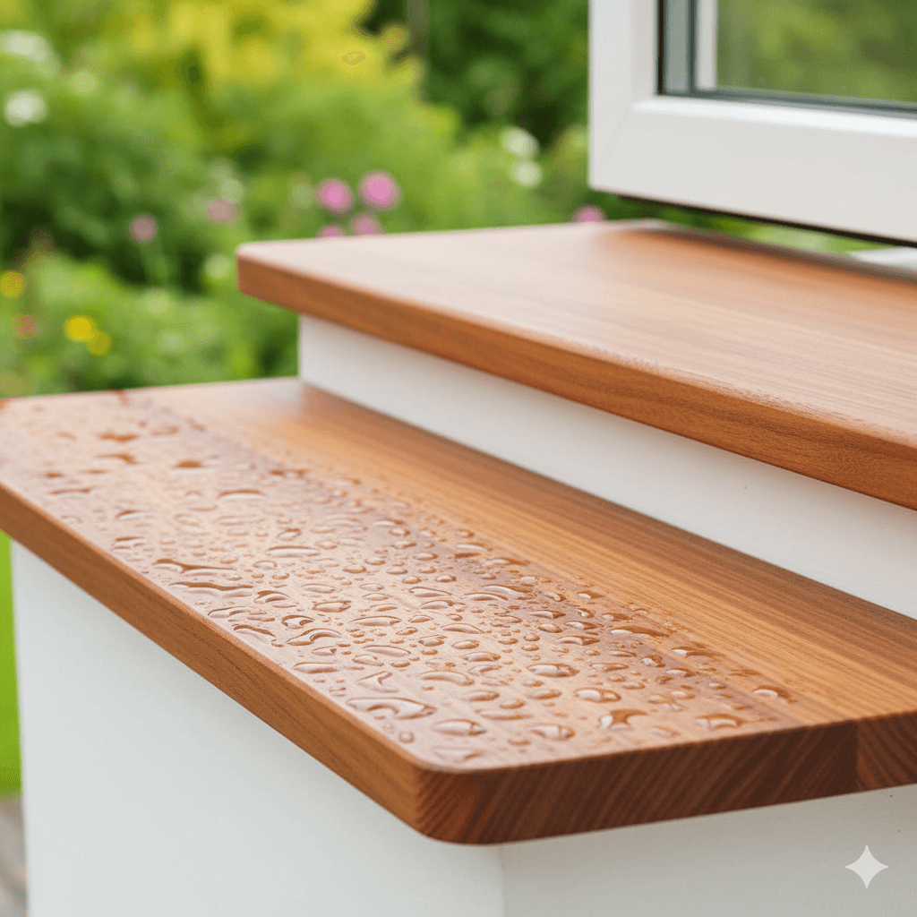 Appuis de fenêtres en bois exotique résistant aux intempéries